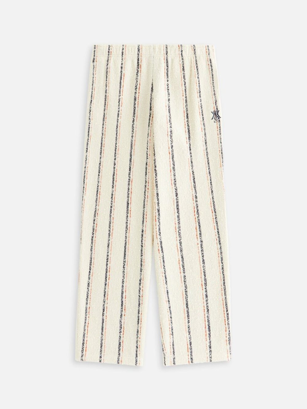 Kith Cream Boucle Striped Button Up Shirt and Pants Set Navy Red Stripe Size S - Picture 9 of 10